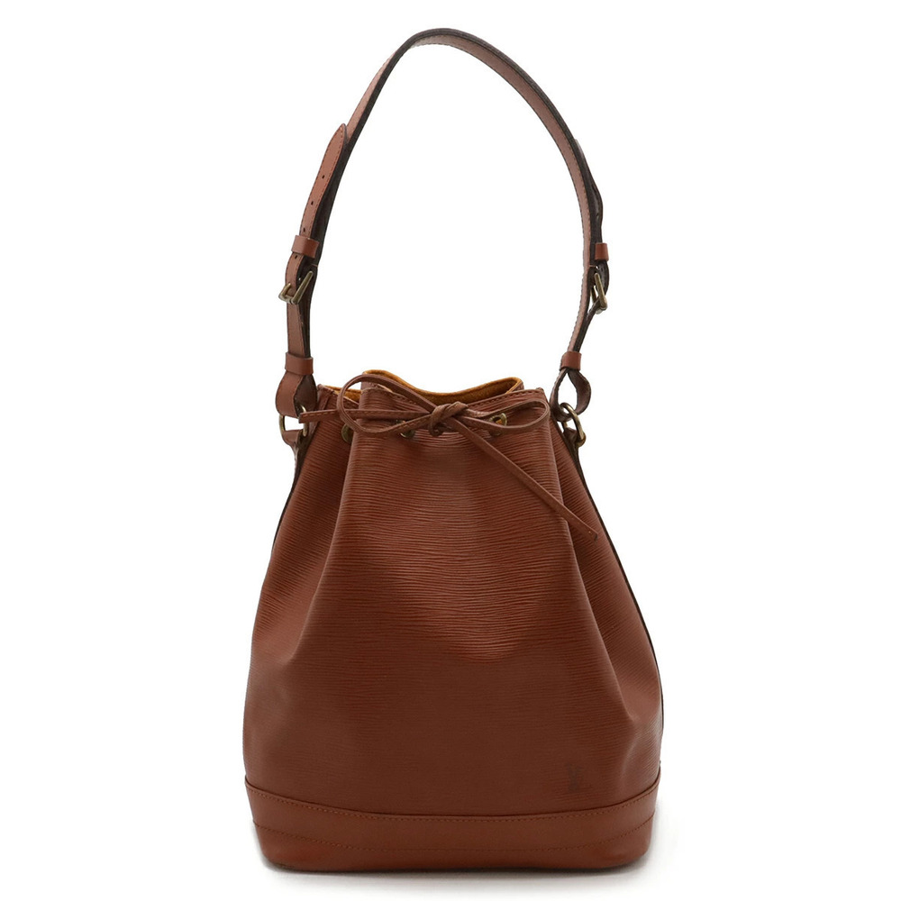 LOUIS VUITTON Epi Noe Drawstring Shoulder Bag Hobo Leather Kenya Brown